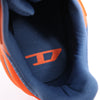 Diesel D-Cage Sneakers in Navy Blue x Orange, Size 43 EU Secondhand