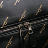 Balenciaga M Lambskin Allover Logo Bazar Shopper Satchel Secondhand
