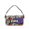 Fendi Leather Orchid Print 3Baguette Shoulder Bag Secondhand