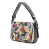 Fendi Leather Orchid Print 3Baguette Shoulder Bag Secondhand