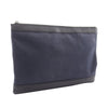 Balenciaga Canvas Navy Clip Clutch L Secondhand