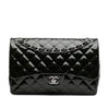 Secondhand Chanel Jumbo Classic Striped Patent Double Flap
