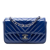 Chanel Mini Rectangular Classic Chevron Patent Single Flap Secondhand