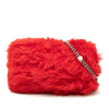 Miu Miu Shearling Pearl Chain Crossbody Secondhand