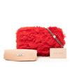 Miu Miu Shearling Pearl Chain Crossbody Secondhand
