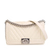 Chanel Old Medium Chevron Lambskin Boy Flap Secondhand