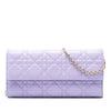 Dior Lambskin Cannage Lady Dior Wallet On Chain Secondhand