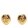 Chanel Gold Plated Mademoiselle Clip On Earrings Secondhand