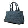 Prada Denim Canapa Logo Tote Secondhand