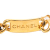 Secondhand Chanel Gold Plated Leather Woven Chain Medallion Belt