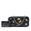 Chanel Quilted Aged Calfskin Lucky Charms Reissue 2.55 Double Zip Clutch With Chain Secondhand