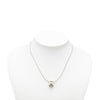 Secondhand Hermès Palladium Plated Enamel Cage dH Cube Necklace
