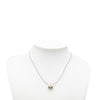 Secondhand Hermès Palladium Plated Enamel Cage dH Cube Necklace