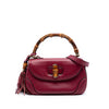 Gucci Medium Leather New Bamboo Satchel Secondhand