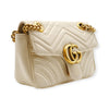 Secondhand Gucci Marmont White Small Shoulder Bag 