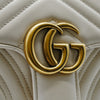 Secondhand Gucci Marmont White Small Shoulder Bag 