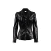 Secondhand Boned Bustier Leather Blazer - '90s