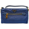 Secondhand Prada Blue Nylon Shoulder Bag