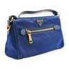 Secondhand Prada Blue Nylon Shoulder Bag