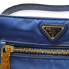 Secondhand Prada Blue Nylon Shoulder Bag