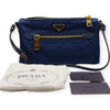 Secondhand Prada Blue Nylon Shoulder Bag