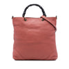 Gucci Tall Calfskin Bamboo Shopper Tote Secondhand