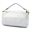 Fendi Large Zucca Embossed Leather Baguette Satchel Secondhand
