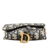 Dior Nano Oblique Canvas Saddle Chain Pouch Secondhand