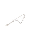 Secondhand Chanel Brass Faux Pearl and Strass Twisted CC Pendant Necklace