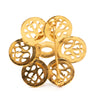 Chanel CC Gold Plated Flower Brooch Secondhand