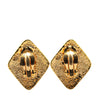 Chanel Gold Plated CC Clip On Earrings Secondhand