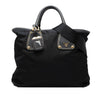 Prada Saffiano Trimmed Tessuto Satchel Secondhand