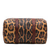 Dolce & Gabbana Leopard Printed Coated Canvas Boston Bag Secondhand