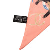 Secondhand Chanel CC Watercolor Floral Print Silk Slim Bandeau Scarf