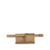 Gucci GG Canvas Web Double Pocket Belt Bag Secondhand