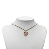 Chanel CC Gold Plated Enamel Heart Pendant Necklace Secondhand