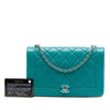 Chanel Small Quilted Crumpled Calfskin Bi Vintage Full Flap Secondhand