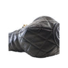 Chanel CC Shiny Lambskin Quilted Drawstring Clutch with Chain Secondhand