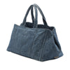 Prada Large Denim Canapa Logo Tote Secondhand
