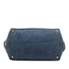 Prada Large Denim Canapa Logo Tote Secondhand