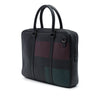 Burberry Grained Calfskin Colorblock Newburg Business Bag Secondhand