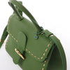 Delvaux Brillant MM Leather 2Way Handbag in Green Secondhand