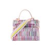 Delvaux Tempête GM Vinyl & Rubber 2Way Handbag in Pink Secondhand