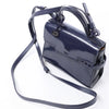 Delvaux Tempête Mini Patent Leather 2Way Crossbody Bags in Navy Blue Secondhand