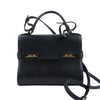 Secondhand Delvaux Tempête PM Leather 2Way Crossbody Bags in Black