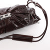 Secondhand Diesel Scrunch-D Leather Shoulder Bag in Burgundy