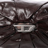Secondhand Diesel Scrunch-D Leather Shoulder Bag in Burgundy