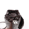 Secondhand Diesel Scrunch-D Leather Shoulder Bag in Burgundy