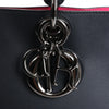 Dior Diorissimo Smooth Leather Large 2Way Handbag in Black x Rose Indien Secondhand