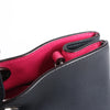 Dior Diorissimo Smooth Leather Large 2Way Handbag in Black x Rose Indien Secondhand
